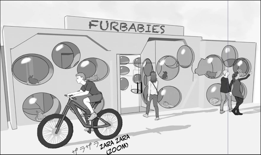 Early pet shop design