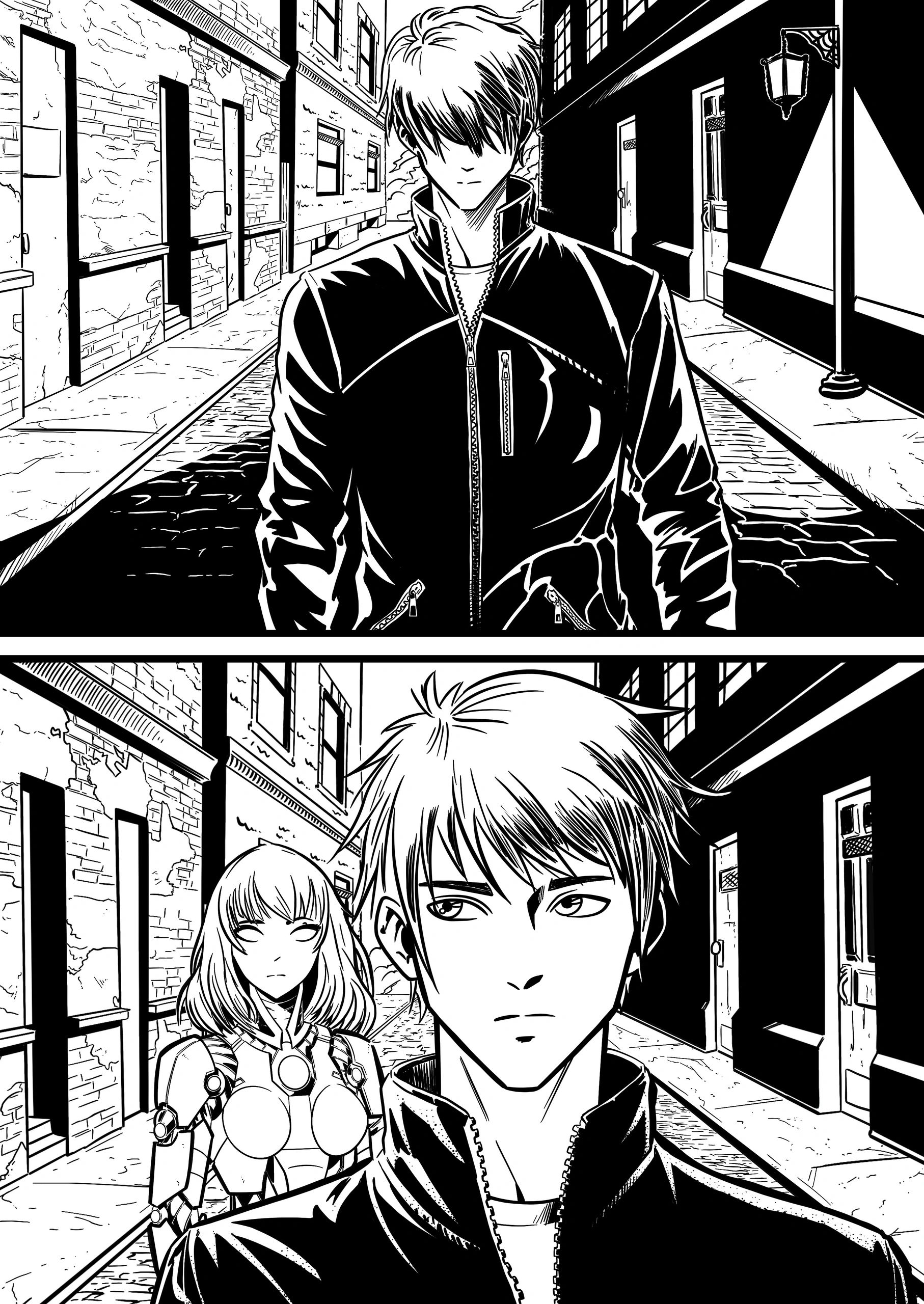 Inked prologue page one