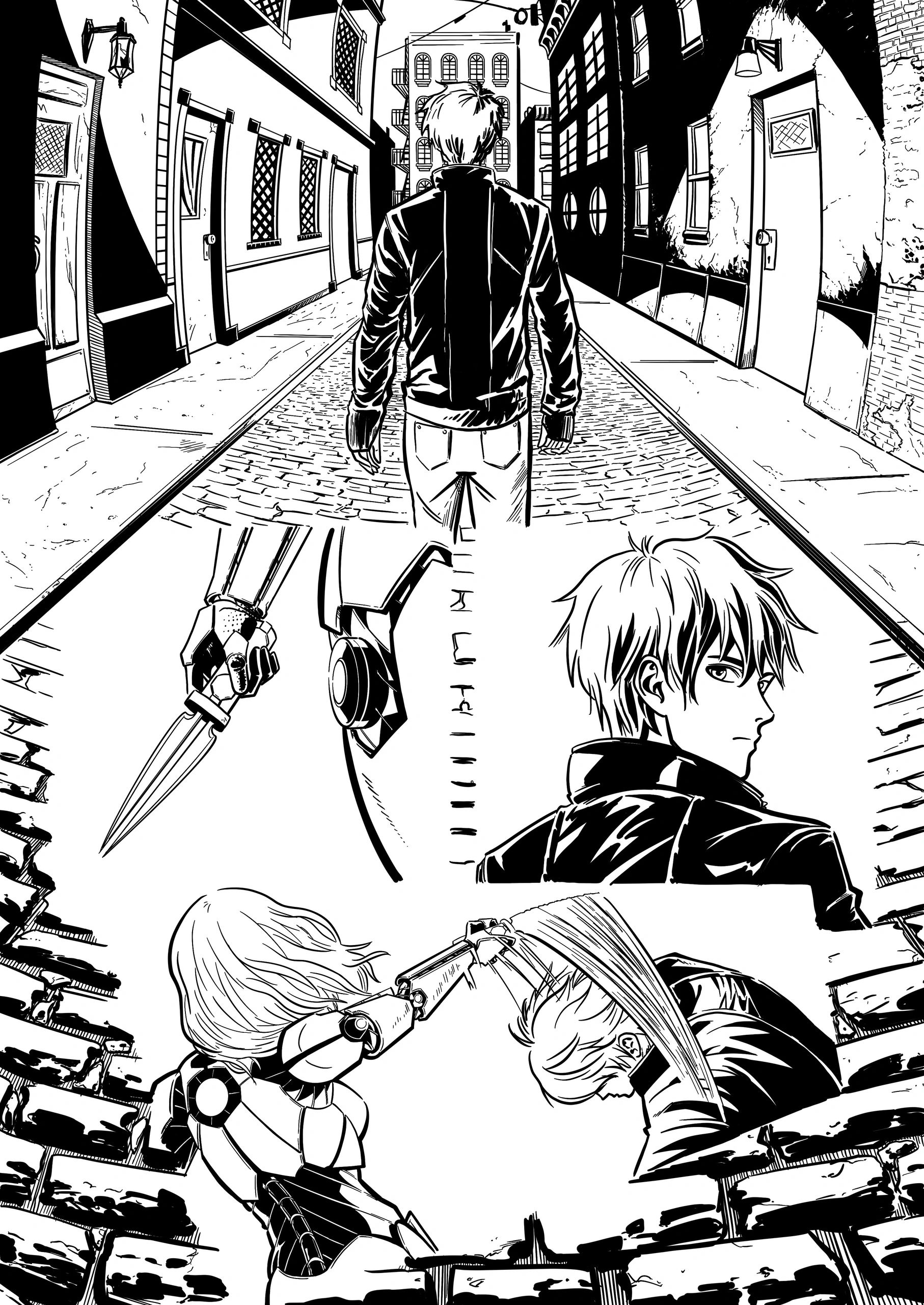 Inked prologue page two